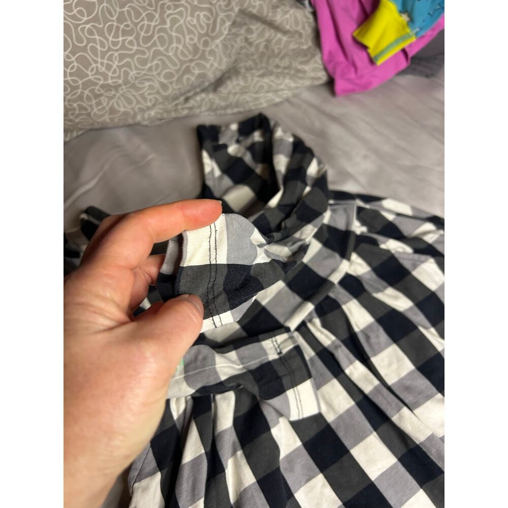 Hanna Andersson black plaid dress size 5 - Picture 5 of 6